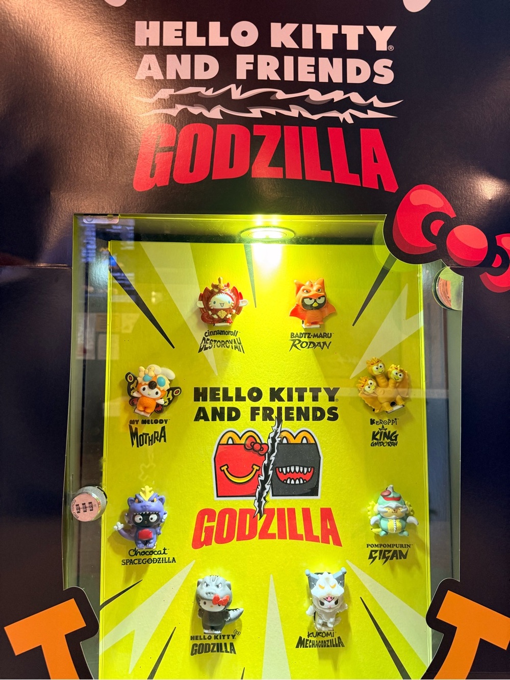 Hello Kitty X Godzilla Mcdonald’s Collab (Full Set of 8) - Picture 3 of 5